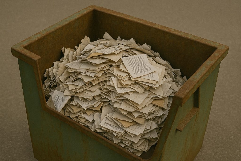 Утилизация макулатуры и конфиденциальных документов