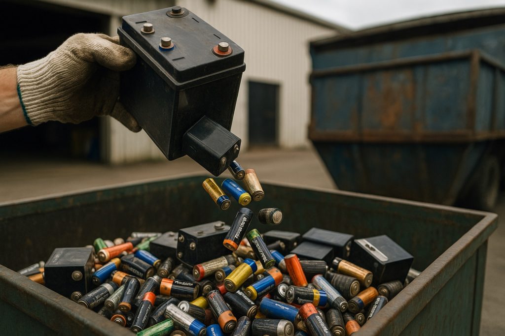 Утилизация батареек и отработанных аккумуляторов