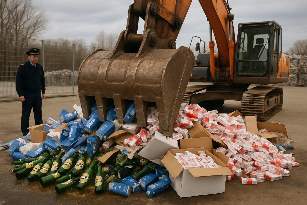 Утилизация конфискованной продукции