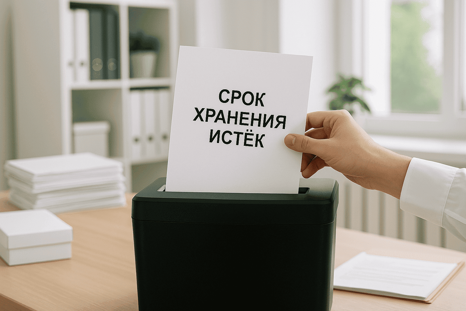 Утилизация документов с истекшим сроком хранения