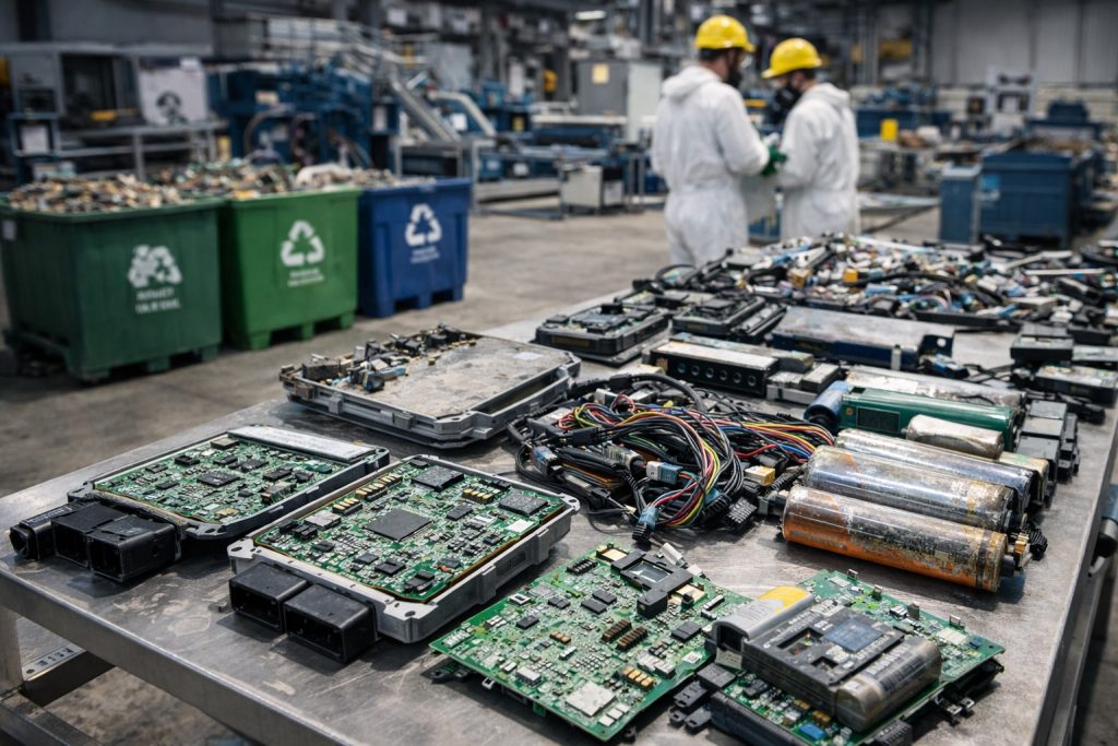 Утилизация отходов электроники в автомобильной отрасли